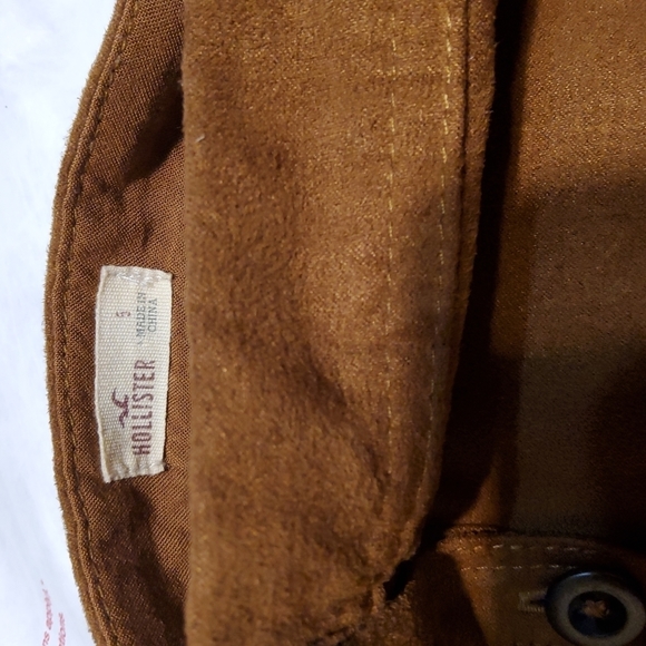 Hollister faux suede button front skirt size 5 - Picture 4 of 4